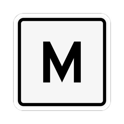 CR M jct OH (Ohio) (Road Sign) STICKER Vinyl Kiss-Cut Decal 6 Inch White - The Sticker Space