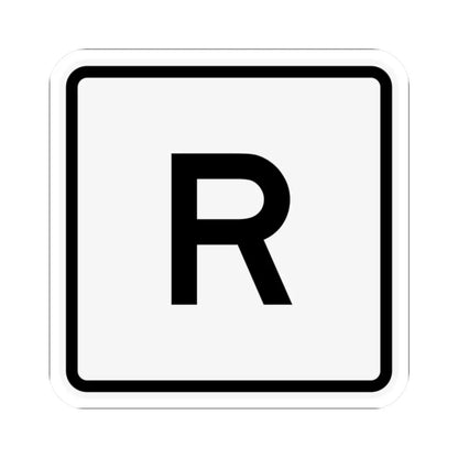 CR R jct OH (Ohio) (Road Sign) STICKER Vinyl Kiss-Cut Decal 2 Inch White - The Sticker Space