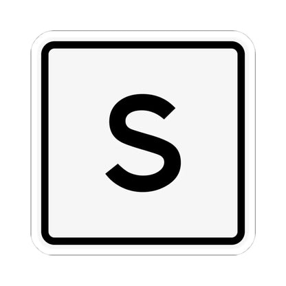 CR S jct OH (Ohio) (Road Sign) STICKER Vinyl Kiss-Cut Decal 4 Inch White - The Sticker Space