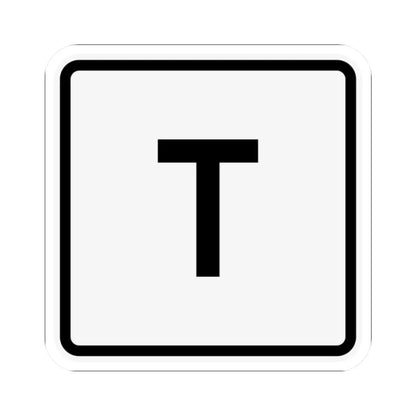 CR T jct OH (Ohio) (Road Sign) STICKER Vinyl Kiss-Cut Decal 2 Inch White - The Sticker Space
