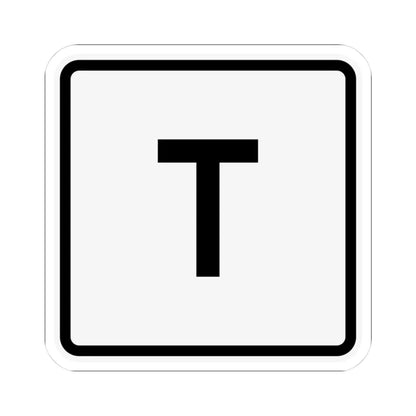 CR T jct OH (Ohio) (Road Sign) STICKER Vinyl Kiss-Cut Decal 3 Inch White - The Sticker Space