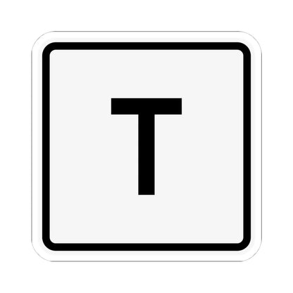 CR T jct OH (Ohio) (Road Sign) STICKER Vinyl Kiss-Cut Decal 4 Inch White - The Sticker Space