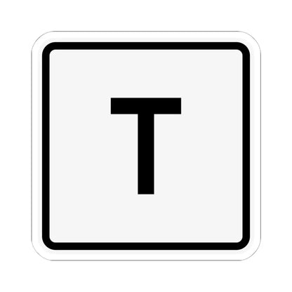 CR T jct OH (Ohio) (Road Sign) STICKER Vinyl Kiss-Cut Decal 6 Inch White - The Sticker Space
