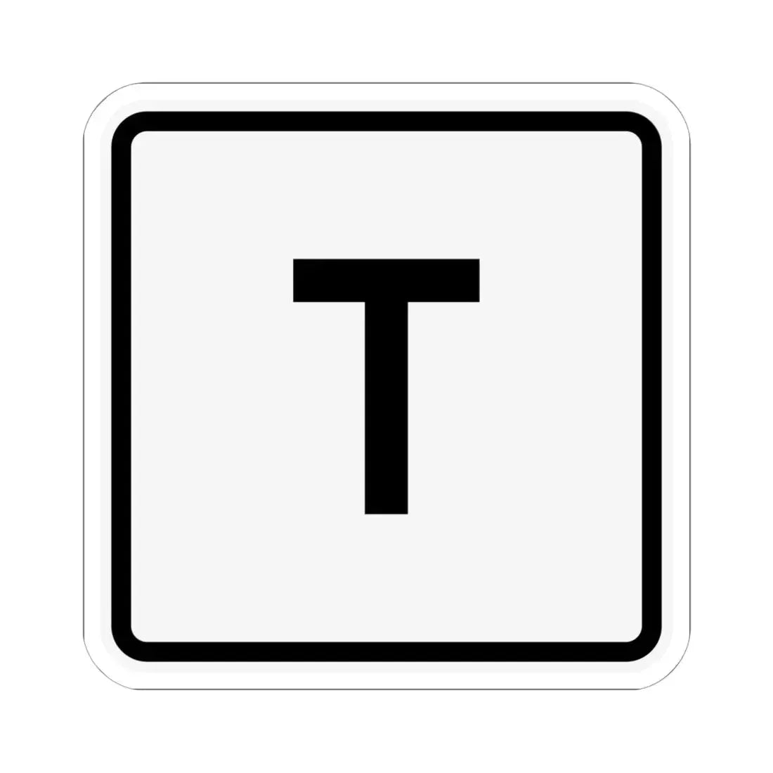 CR T jct OH (Ohio) (Road Sign) STICKER Vinyl Kiss-Cut Decal - The Sticker Space