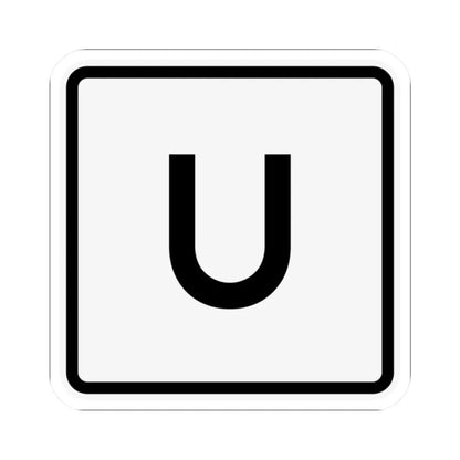 CR U jct OH (Ohio) (Road Sign) STICKER Vinyl Kiss-Cut Decal 2 Inch White - The Sticker Space
