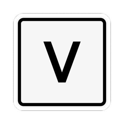 CR V jct OH (Ohio) (Road Sign) STICKER Vinyl Kiss-Cut Decal 4 Inch White - The Sticker Space