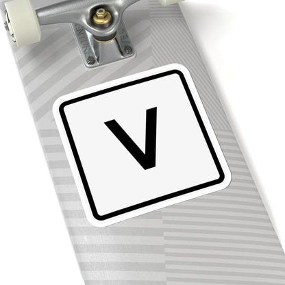 CR V jct OH (Ohio) (Road Sign) STICKER Vinyl Kiss-Cut Decal - The Sticker Space