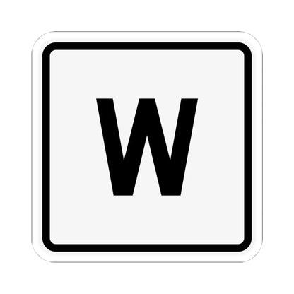 CR W jct OH (Ohio) (Road Sign) STICKER Vinyl Kiss-Cut Decal 4 Inch White - The Sticker Space