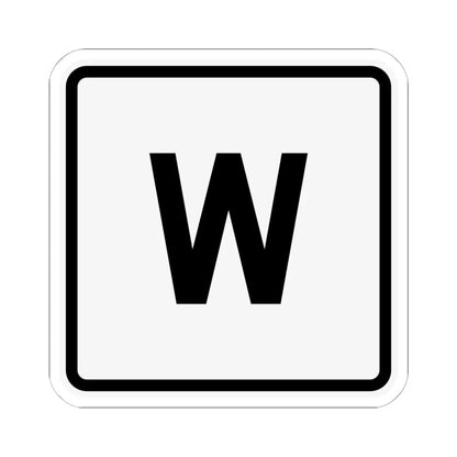 CR W jct OH (Ohio) (Road Sign) STICKER Vinyl Kiss-Cut Decal 6 Inch White - The Sticker Space