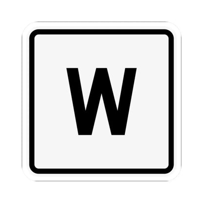 CR W jct OH (Ohio) (Road Sign) STICKER Vinyl Kiss-Cut Decal - The Sticker Space