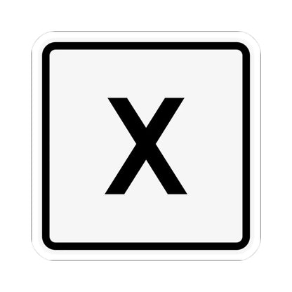 CR X jct OH (Ohio) (Road Sign) STICKER Vinyl Kiss-Cut Decal 3 Inch White - The Sticker Space
