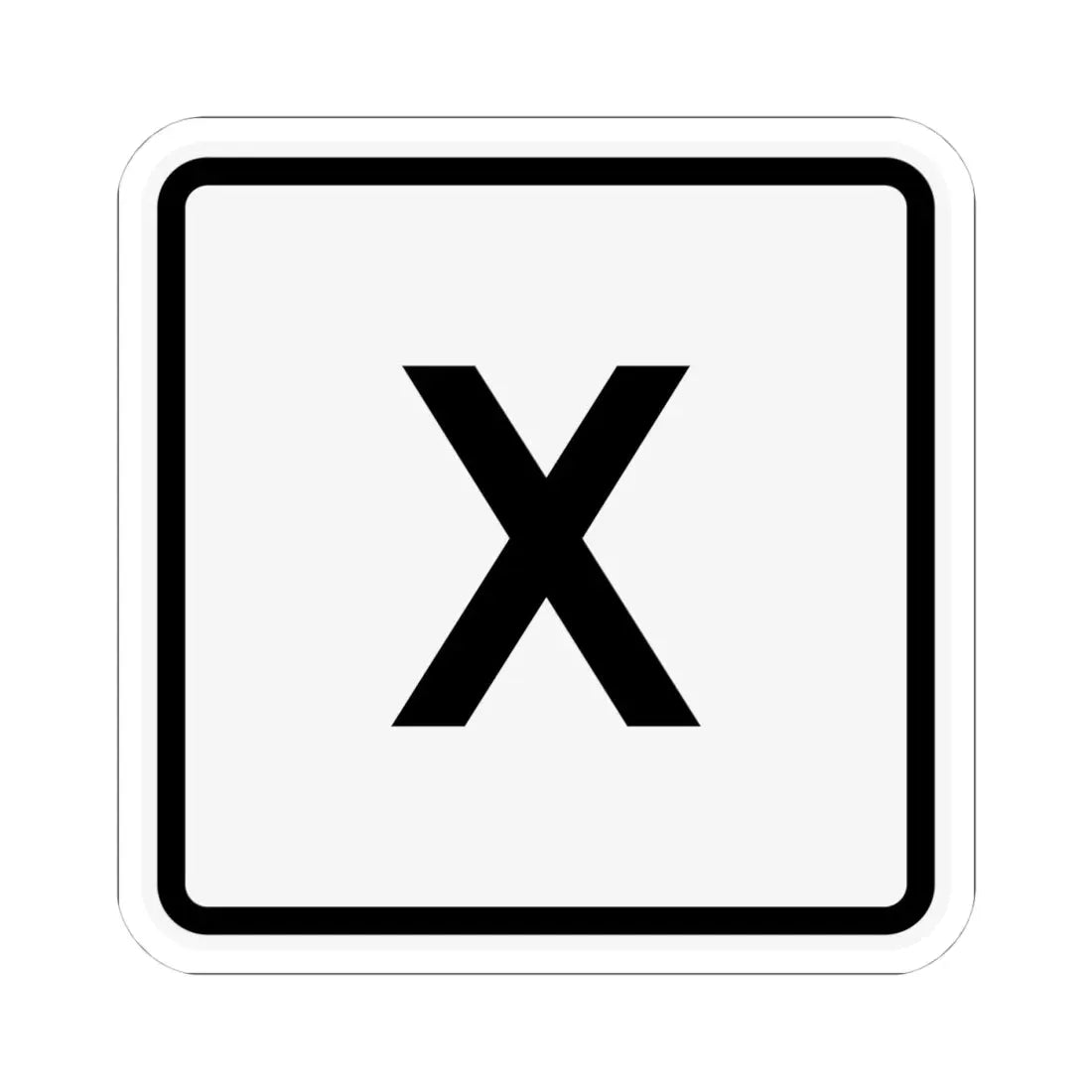 CR X jct OH (Ohio) (Road Sign) STICKER Vinyl Kiss-Cut Decal 4 Inch White - The Sticker Space