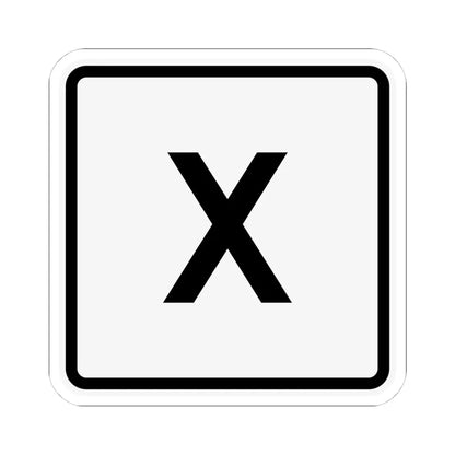 CR X jct OH (Ohio) (Road Sign) STICKER Vinyl Kiss-Cut Decal 4 Inch White - The Sticker Space