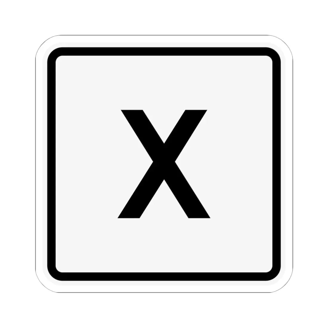 CR X jct OH (Ohio) (Road Sign) STICKER Vinyl Kiss-Cut Decal 6 Inch White - The Sticker Space