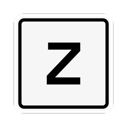 CR Z jct OH (Ohio) (Road Sign) STICKER Vinyl Kiss-Cut Decal 2 Inch White - The Sticker Space