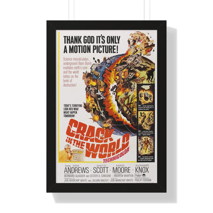 CRACK IN THE WORLD 1960 - Framed Movie Poster-16″ x 24″-The Sticker Space