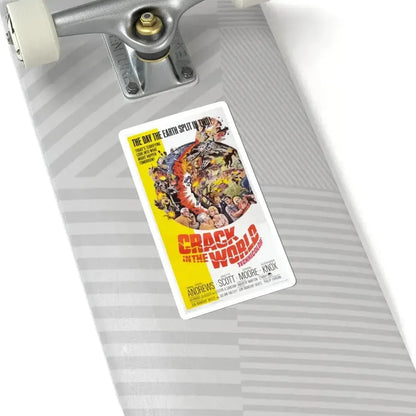 Crack in the World 1965 Movie Poster - STICKER Vinyl Kiss-Cut Decal - The Sticker Space