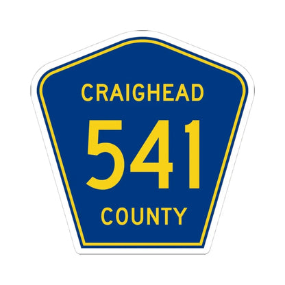 Craighead County Route 541 AR (Arkansas) (Road Sign) STICKER Vinyl Kiss-Cut Decal 4 Inch White - The Sticker Space