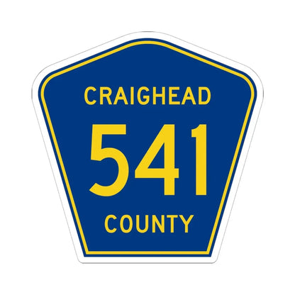Craighead County Route 541 AR (Arkansas) (Road Sign) STICKER Vinyl Kiss-Cut Decal 6 Inch White - The Sticker Space