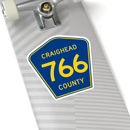 Craighead County Route 766 AR (Arkansas) (Road Sign) STICKER Vinyl Kiss-Cut Decal - The Sticker Space