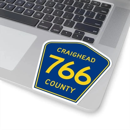 Craighead County Route 766 AR (Arkansas) (Road Sign) STICKER Vinyl Kiss-Cut Decal - The Sticker Space