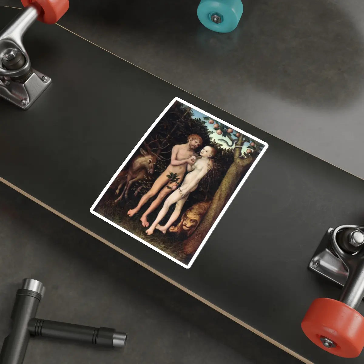 SKU:11736379160629776588 Sticker types:White Shape:Die-Cut Sizes:6" × 6"