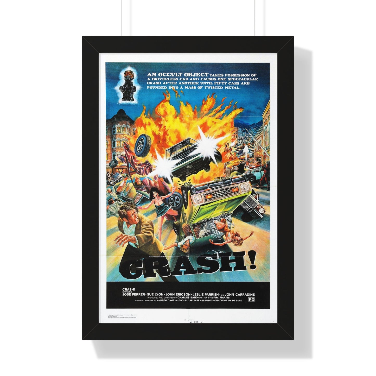 CRASH 1977 - Framed Movie Poster-16″ x 24″-The Sticker Space