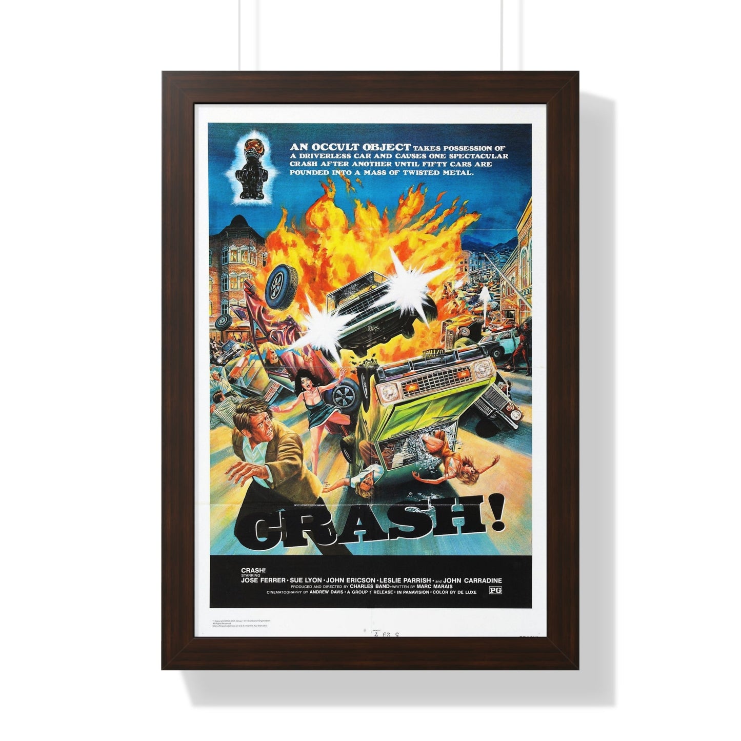 CRASH 1977 - Framed Movie Poster-16″ x 24″-The Sticker Space