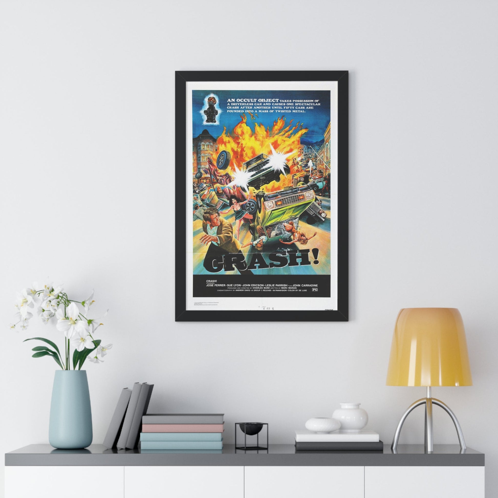 CRASH 1977 - Framed Movie Poster-The Sticker Space