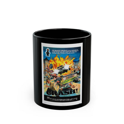 CRASH 1977 Movie Poster - Black Coffee Mug-11oz-The Sticker Space