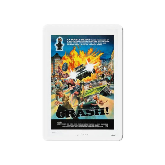 CRASH 1977 Movie Poster - Refrigerator Magnet 6 Inch - The Sticker Space