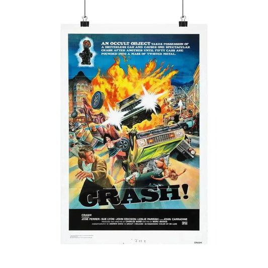 CRASH 1977 - Paper Movie Poster 12″ x 18″ Matte - The Sticker Space