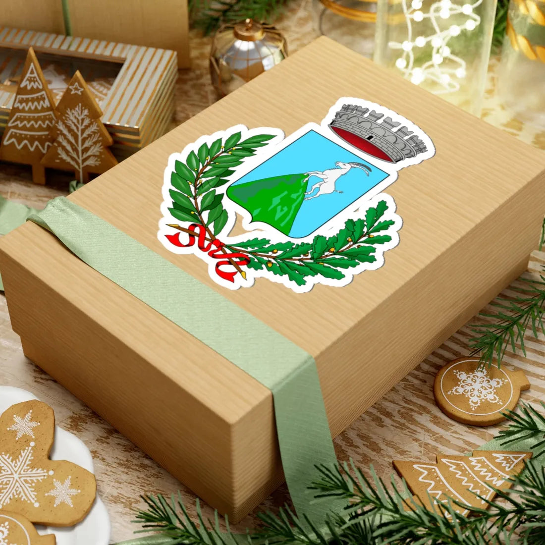 Cravanzana-Stemma (Italy) (Coat of Arms) STICKER Vinyl Kiss-Cut Decal - The Sticker Space