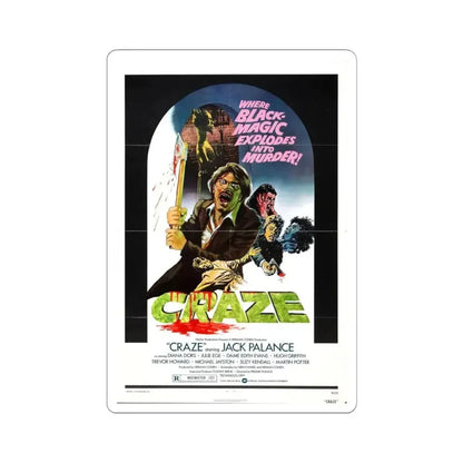 CRAZE 1974 Movie Poster - STICKER Vinyl Kiss-Cut Decal 4 Inch White - The Sticker Space