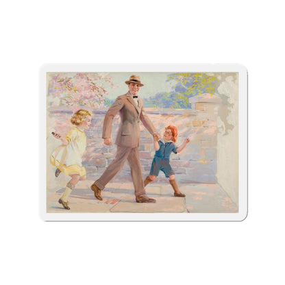 Cream of Wheat advertising illustration, 1925 (Magazine Illustration) Refrigerator Magnet-3" x 3"-The Sticker Space