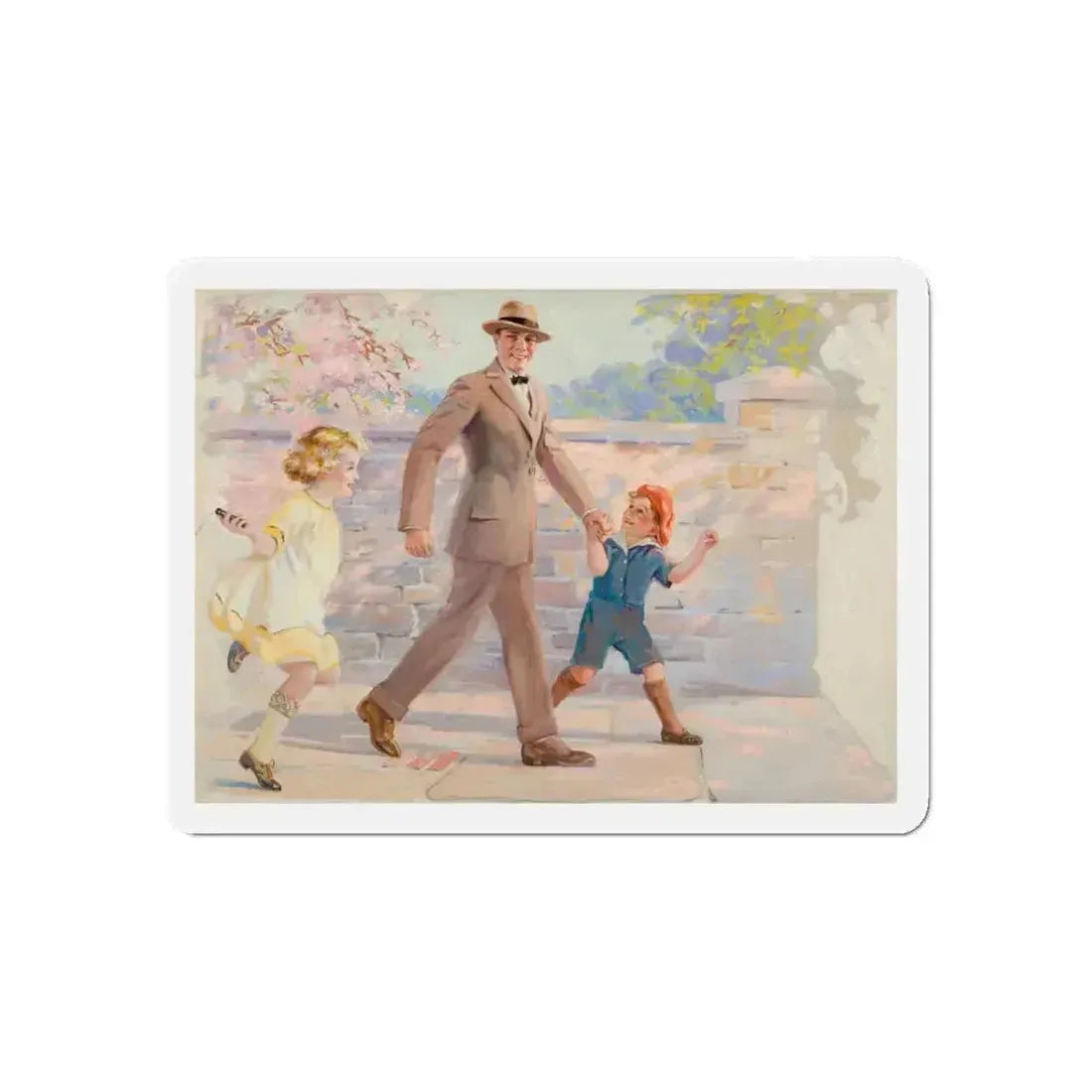 Cream of Wheat advertising illustration, 1925 (Magazine Illustration) Refrigerator Magnet 6 Inch Die-Cut - The Sticker Space