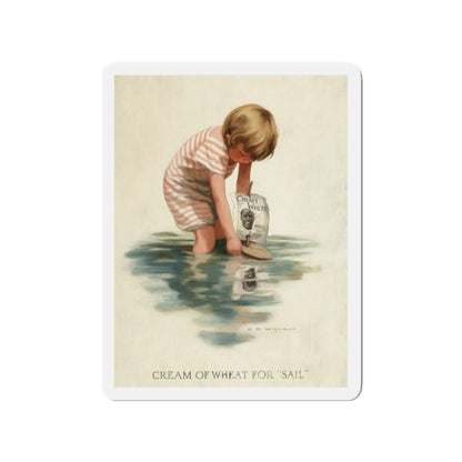 Cream of Wheat for 'Sail,' ad illustration, 1911 (Magazine Illustration) Refrigerator Magnet-3" x 3"-The Sticker Space