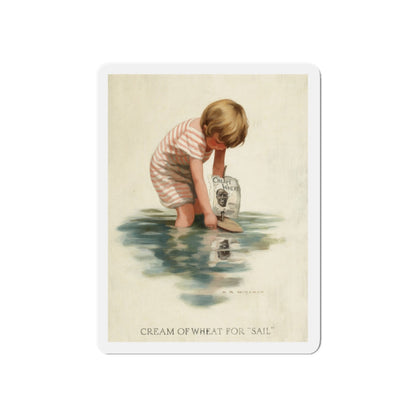 Cream of Wheat for 'Sail,' ad illustration, 1911 (Magazine Illustration) Refrigerator Magnet-6 × 6"-The Sticker Space