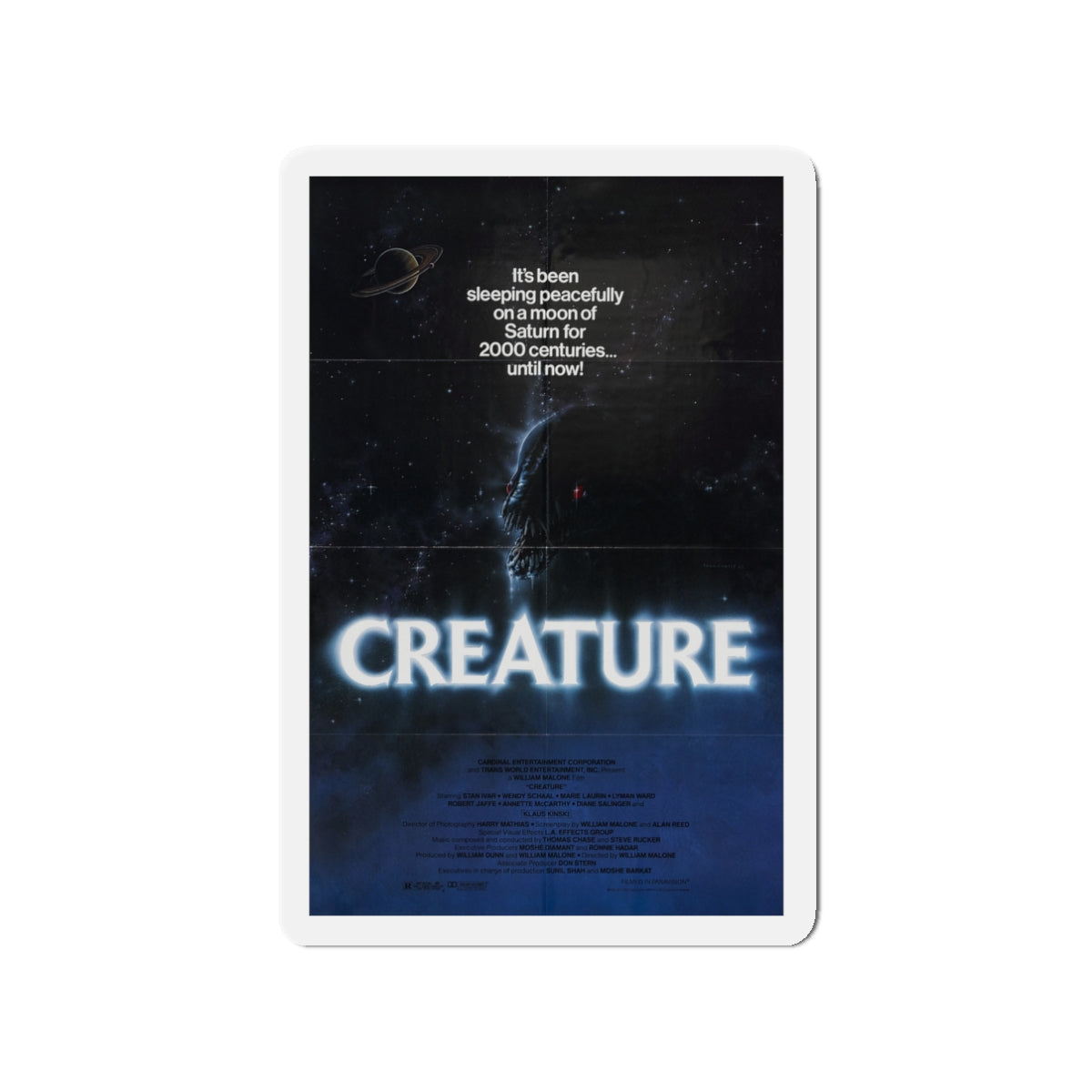 CREATURE 1985 Movie Poster - Die-Cut Magnet-3" x 3"-The Sticker Space