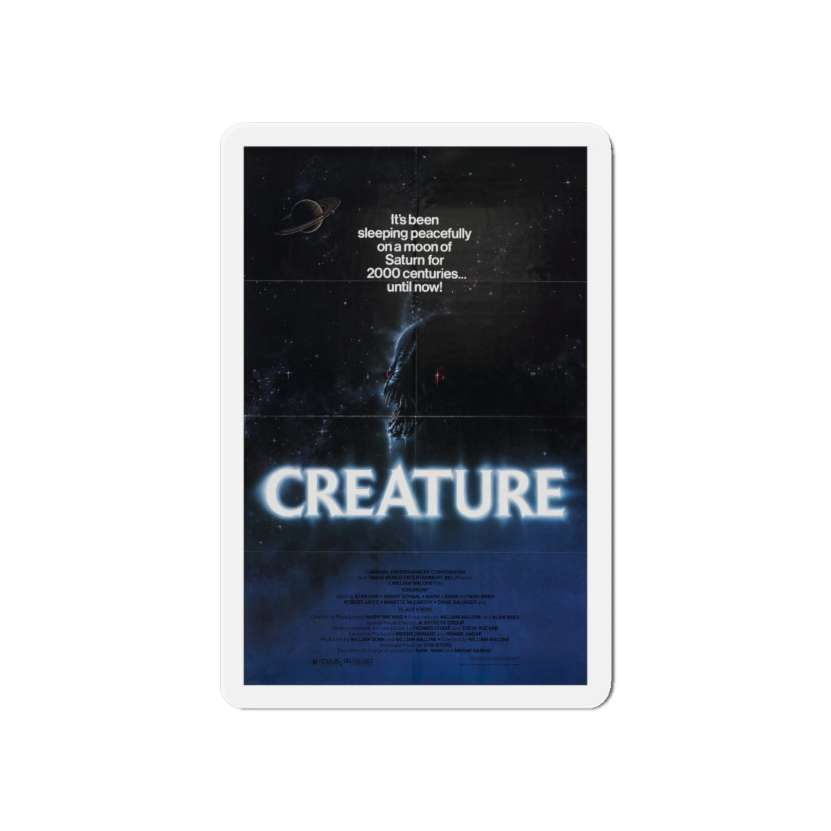 CREATURE 1985 Movie Poster - Die-Cut Magnet-6 × 6"-The Sticker Space