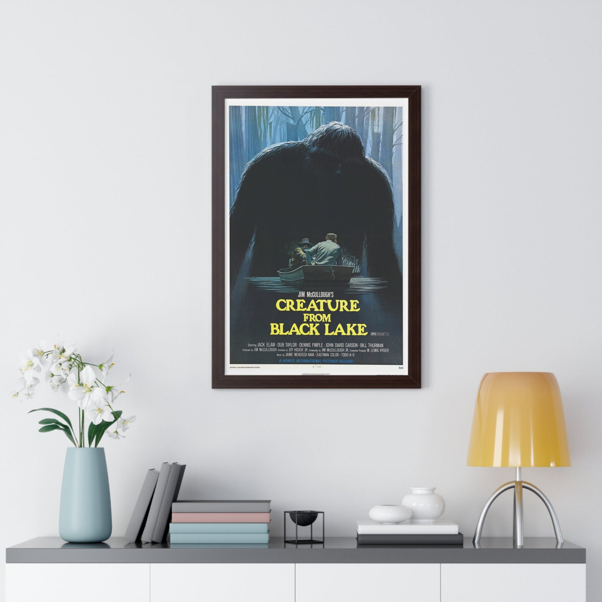 CREATURE FROM BLACK LAKE 1976 - Framed Movie Poster-The Sticker Space