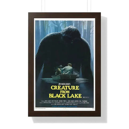 CREATURE FROM BLACK LAKE 1976 - Framed Movie Poster 16″ x 24″ Walnut - The Sticker Space