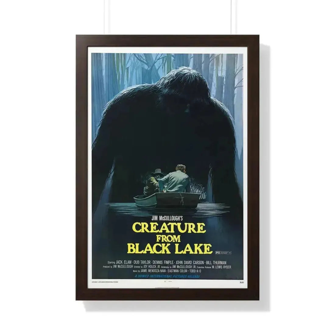 CREATURE FROM BLACK LAKE 1976 - Framed Movie Poster - The Sticker Space