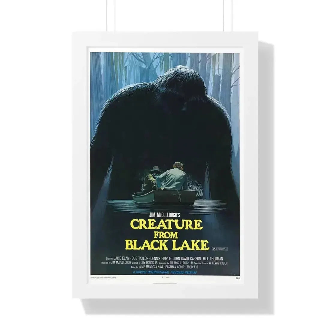 CREATURE FROM BLACK LAKE 1976 - Framed Movie Poster - The Sticker Space