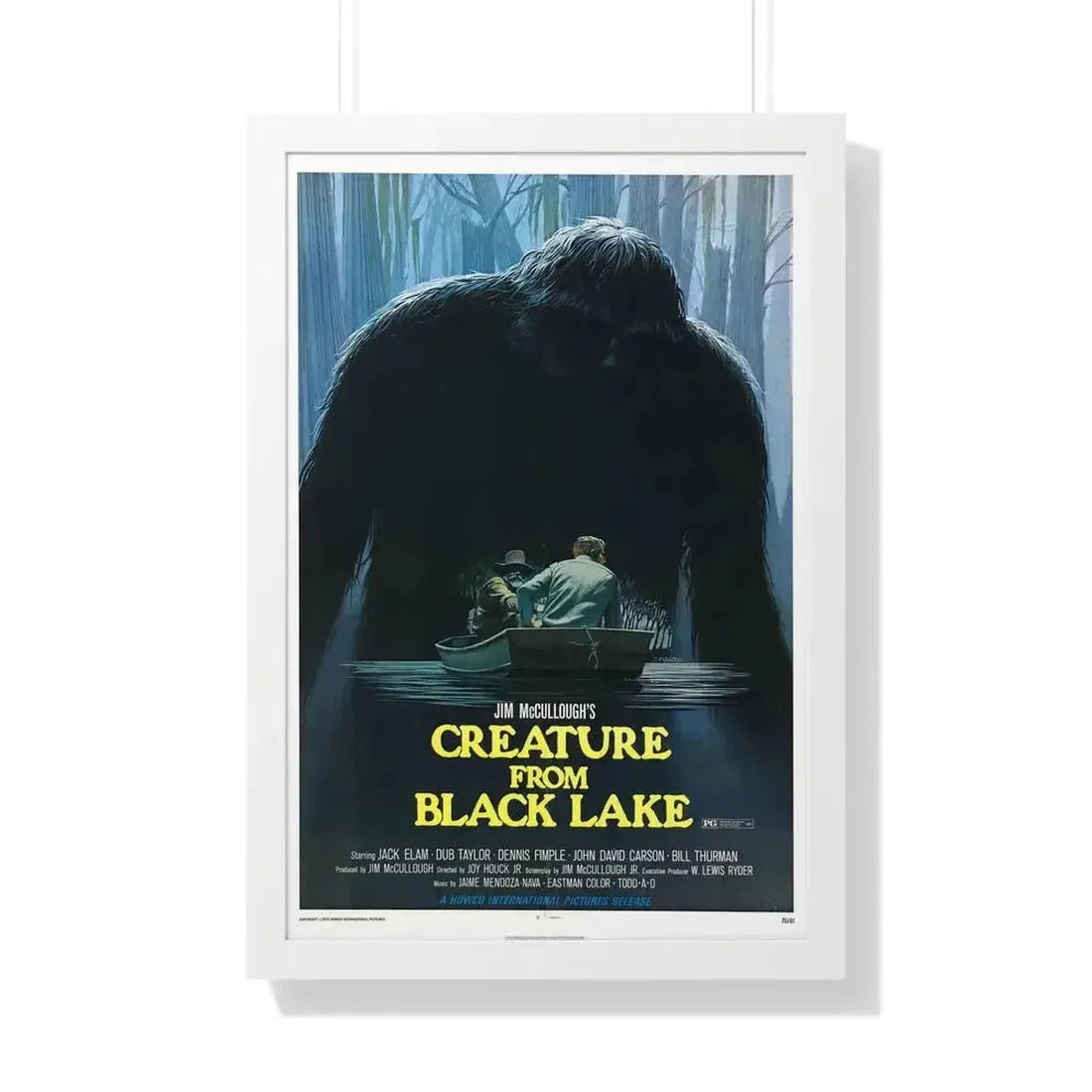 CREATURE FROM BLACK LAKE 1976 - Framed Movie Poster - The Sticker Space