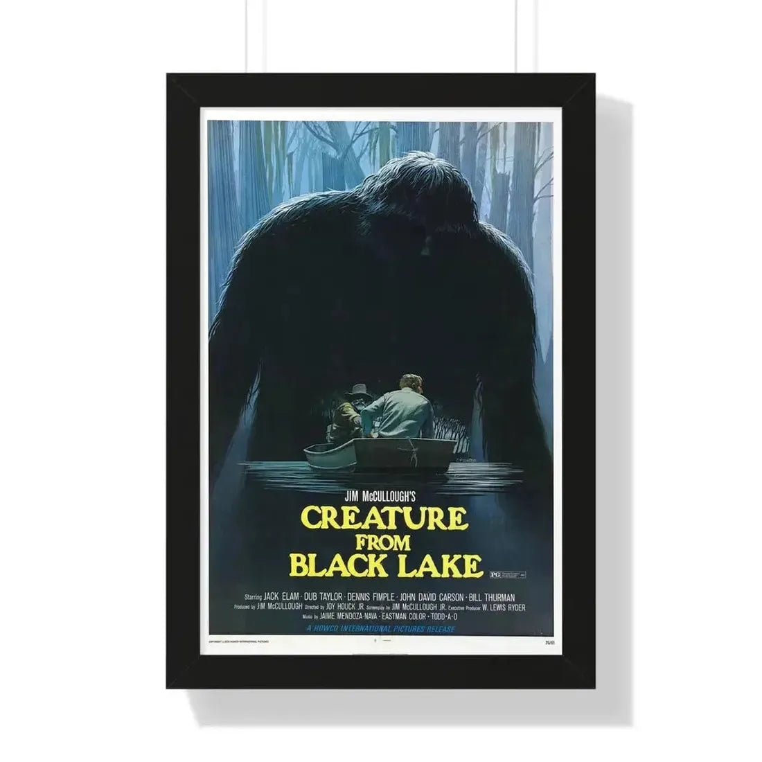CREATURE FROM BLACK LAKE 1976 - Framed Movie Poster - The Sticker Space