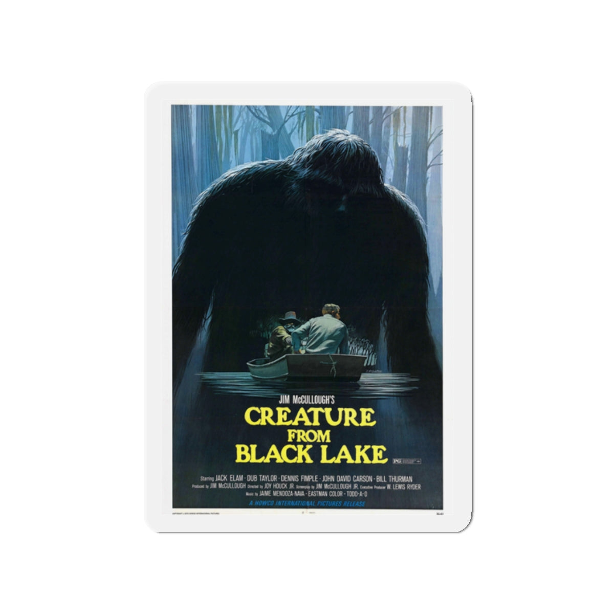 CREATURE FROM BLACK LAKE 1976 Movie Poster - Die-Cut Magnet-2" x 2"-The Sticker Space