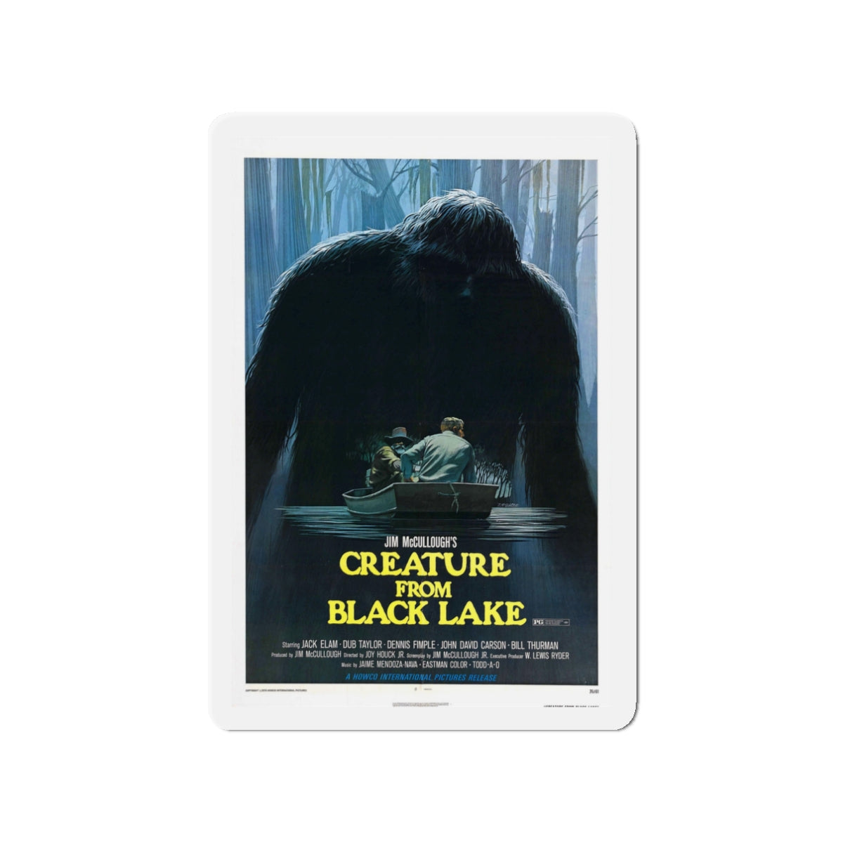 CREATURE FROM BLACK LAKE 1976 Movie Poster - Die-Cut Magnet-3" x 3"-The Sticker Space