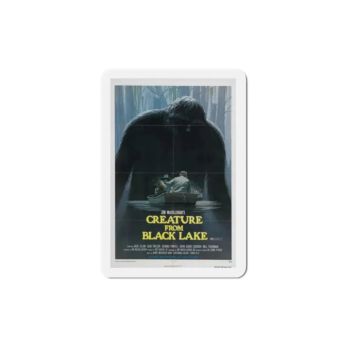 Creature from Black Lake 1976 Movie Poster Refrigerator Magnet 4 Inch - The Sticker Space