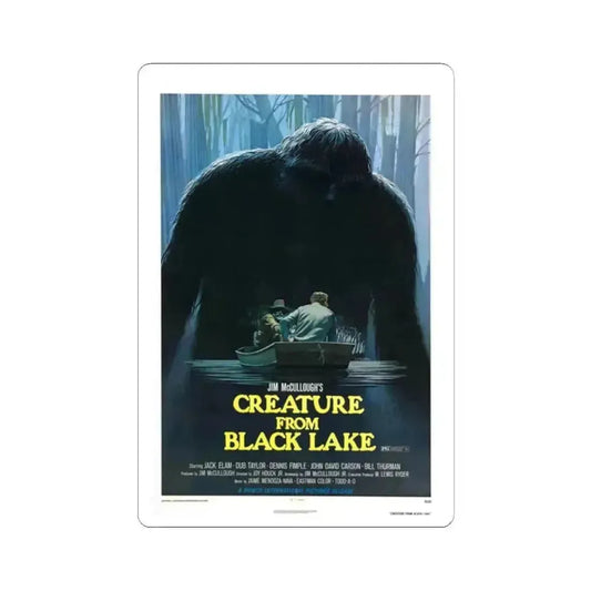 CREATURE FROM BLACK LAKE 1976 Movie Poster - STICKER Vinyl Kiss-Cut Decal 2 Inch White - The Sticker Space